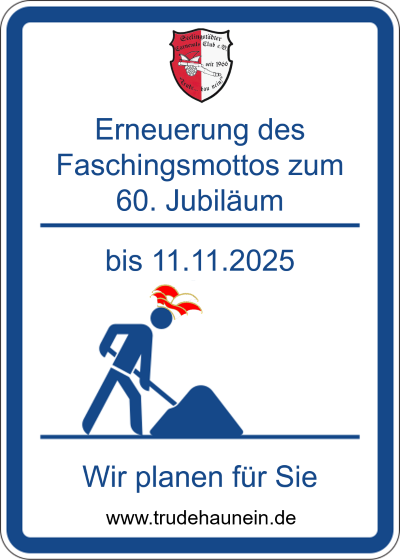 Bauschild_60. Jubiläum Bauschild_60. Jubiläum